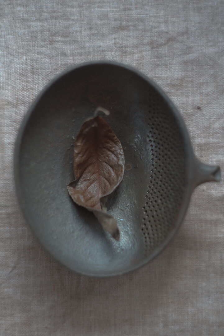 Working on Dead Leaf to sculpt the inner character of a tea leaf