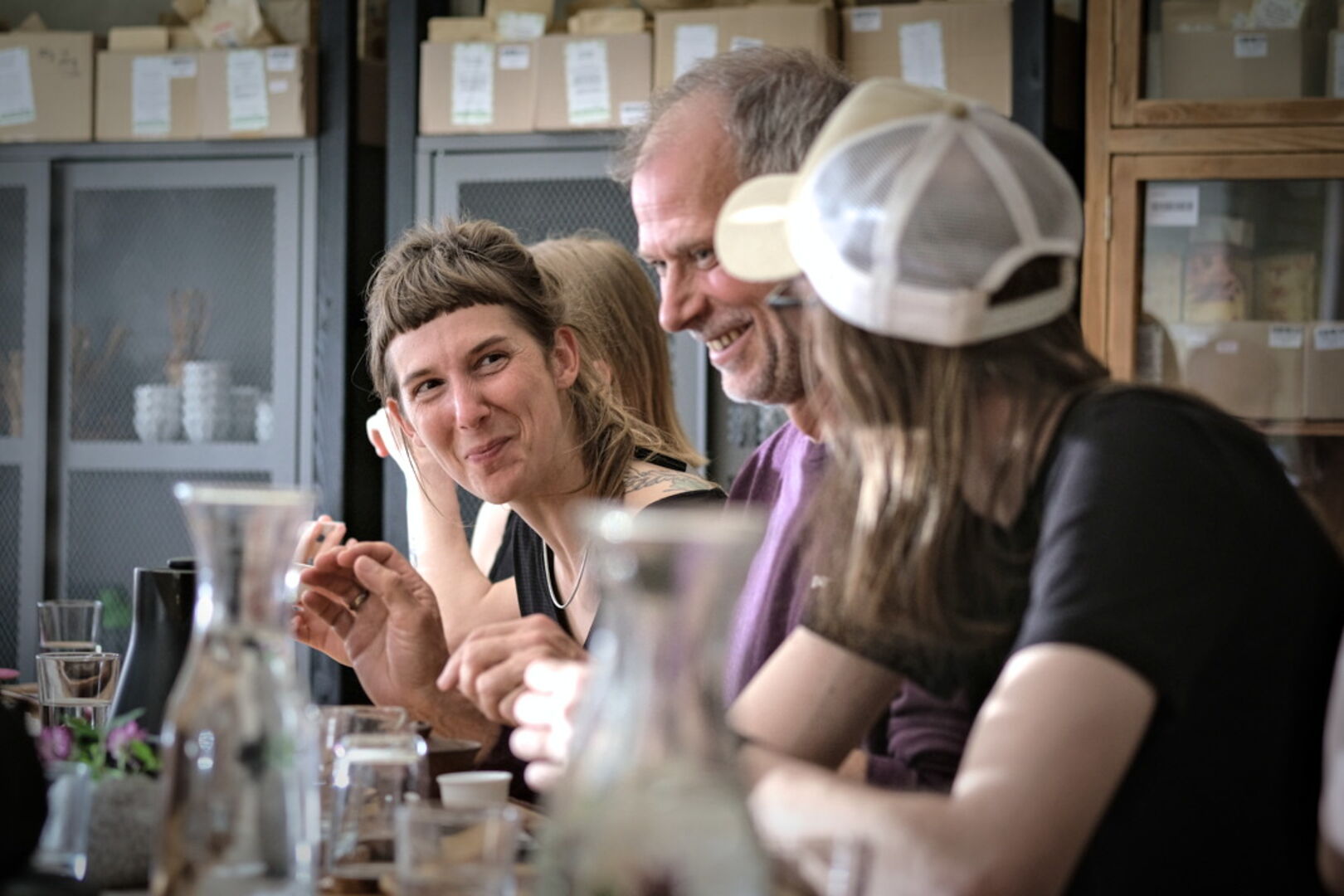 Puerh tea workshop at Tee Kontor Kiel in Germany, view 1